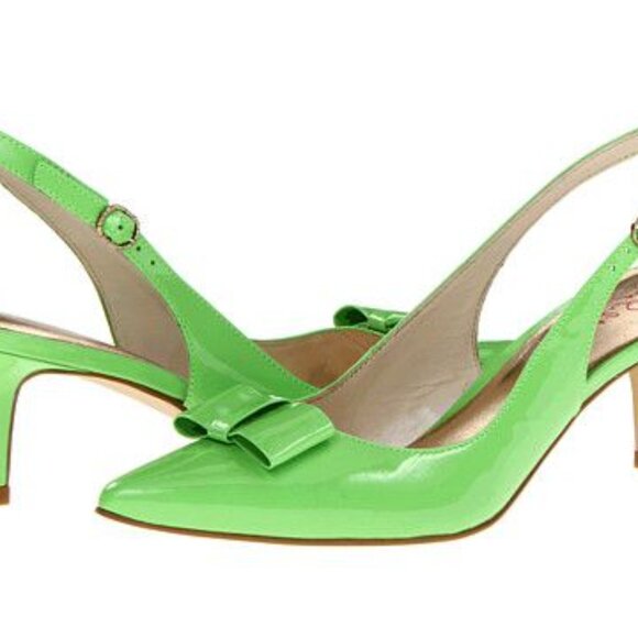 Lilly Pulitzer Kat Kitten Slingback Heels - Picture 2 of 11